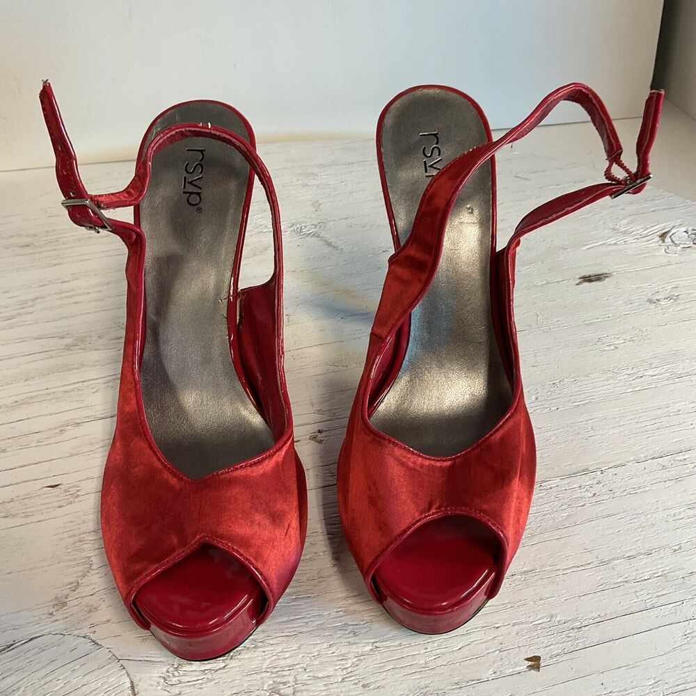 Vero Cuoio RSVP Red 4+” Heel Pump Size 8.5M GnuFashion